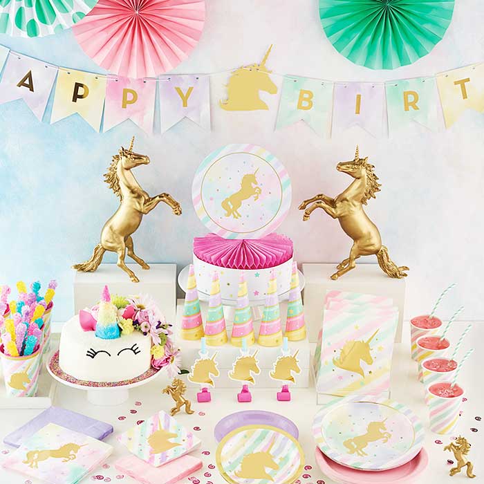 barbie unicorn party supplies