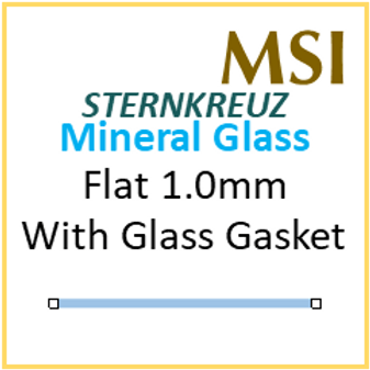 Glass, Flat 1.0mm With Gasket (MSI) Size 255/249
