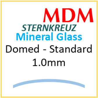 Glass, Domed 1.0mm (MDM) Size 316