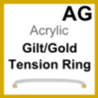 Acrylic Glass, Tension Ring Gold Plated (AG = ATG) Size 158