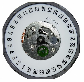 Movement, Miyota 1M12, Date at 6