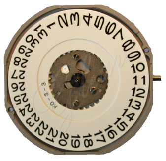 Movement, Miyota 2415, Date at 3