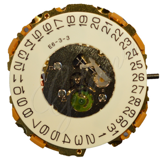 Movement, Miyota 9U13, Date at 3