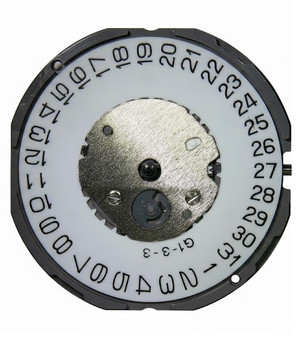 Movement, Miyota GM17 (Replaces GM15), Date at 3