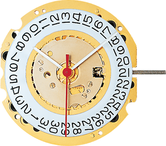 Movement, Ronda 705, Date at 3, Height 3 (Steel Plates)