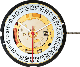 Movement, Ronda 715, Date at 3, Height 6 (Steel Plates)
