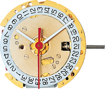 Movement, Ronda 775, Date at 3, Height 4 (Golden Plated)