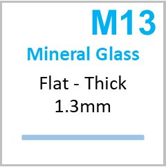 Glass, Flat 1.3mm (M13) Size 365