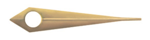 Hands, Dauphine, Rose Gold Plated, Hour Hands Only ⌀1.20mm, Length 9.00mm (Pack of 10) [MSA 45.126]