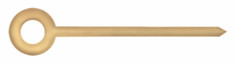 Hands, Baton, Gold Plate, Hour Hands Only ⌀1.00mm, Length 8.50mm (Pack of 10) [MSA 45.602]