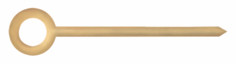 Hands, Baton, Gold Plate, Hour Hands Only ⌀1.20mm, Length 8.50mm (Pack of 10) [MSA 45.604]