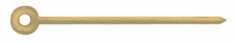 Hands, Baton, Gold Plated, Minute Hands Only ⌀0.60mm, Length 12.50mm (Pack of 10) [MSA 45.703]