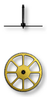 Centre Seconds Fourth Wheel, Height 6 = 6.07mm, Sellita SW200-1 #227