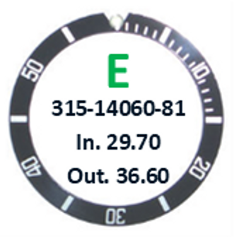 Bezel Insert, Rolex #315-14060-81 (Generic)