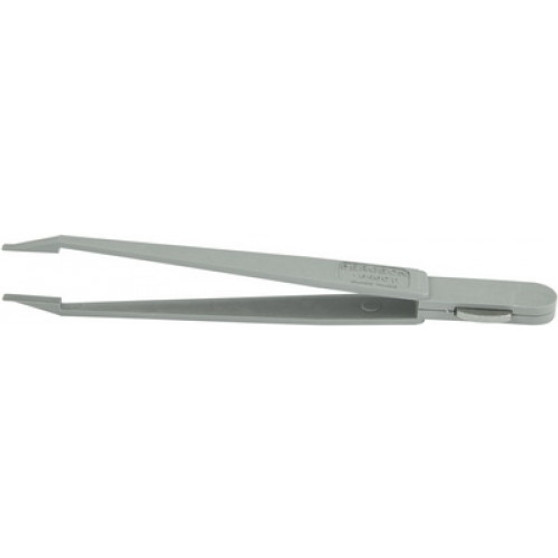 Tweezers, Plastic, Thin Flat Tips with Battery Hatch Key (Bergeon 6460-P)
