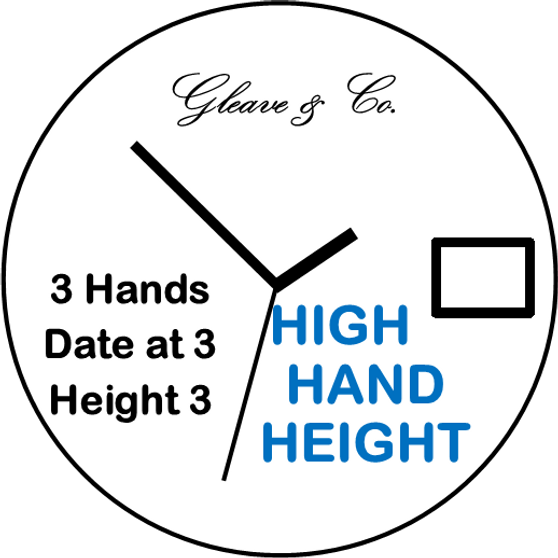 Movement, ETA 956.112, 3 Hands, Date at 3, Height 3