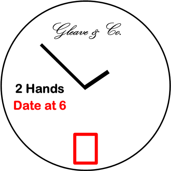 Movement, ETA F03.111, 2 Hands, Date at 6
