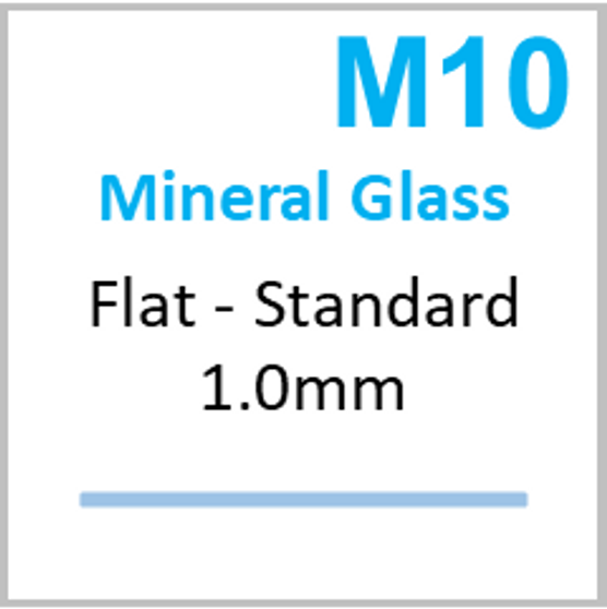 Glass, Flat 1.0mm (M10) Size 100