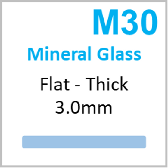 Glass, Flat 3.0mm (M30) Size 220