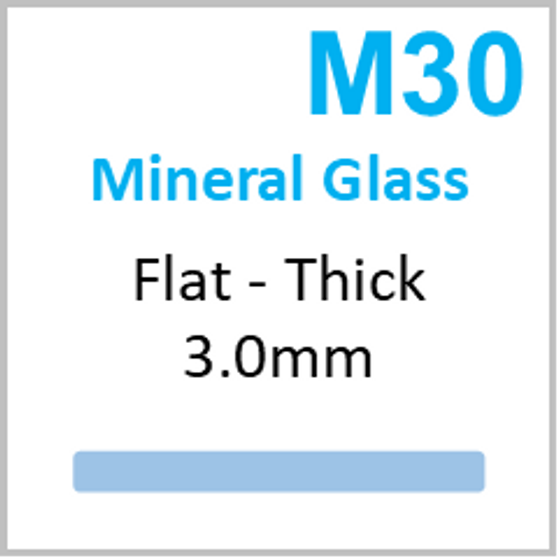 Glass, Flat 3.0mm (M30) Size 225