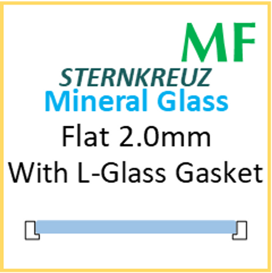 Glass, Flat 2.0mm With L-Gasket (MF) Size 294/283