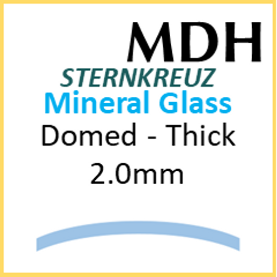 Glass, Domed 2.0mm (MDH) Size 245