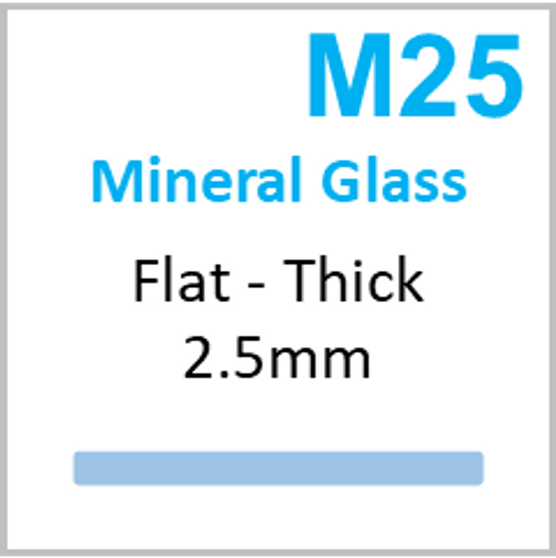 Glass, Flat 2.5mm (M25) Size 287