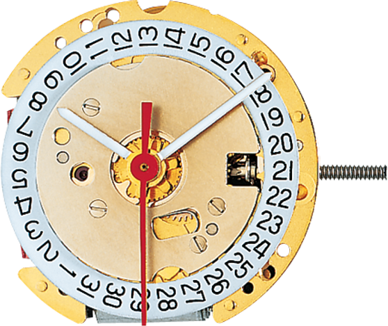 Movement, Ronda 775, Date at 3, Height 2 (Steel Plates)