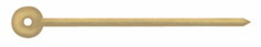 Hands, Baton, Gold Plated, Minute Hands Only ⌀0.40mm, Length 12.50mm (Pack of 10) [MSA 45.700]