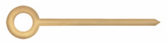 Hands, Baton, Gold Plate, Hour Hands Only ⌀1.10mm, Length 8.50mm (Pack of 10) [MSA 45.603]