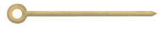 Hands, Baton, Gold Plated, Minute Hands Only ⌀0.80mm, Length 12.50mm (Pack of 10) [MSA 45.707]