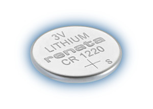 Renata Lithium Batteries, CR1220 (BOX OF 10)