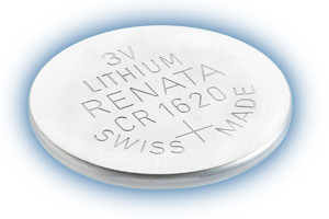 Renata Lithium Batteries, CR1620 (BOX OF 10)