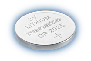Renata Lithium Batteries, CR2025 (BOX OF 10)