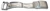 Clasp, Ref. Zs, 21mm, Stainless steel 