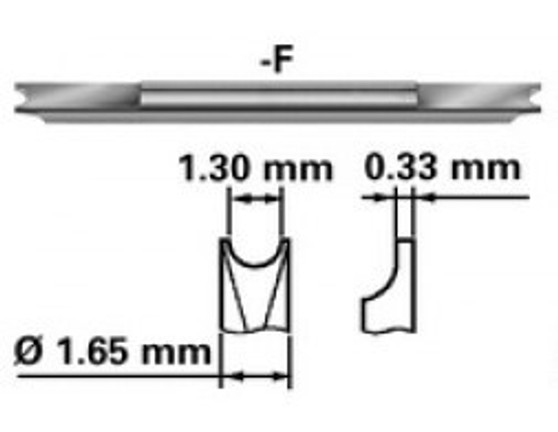 Spring Bar Tool Fork, Smaller = 1.40mm (Bergeon 6825-FF)