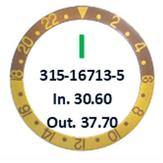 Bezel Insert, Rolex #315-16713-5 (Generic)