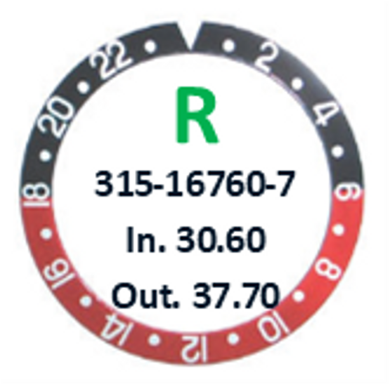 Bezel Insert, Rolex #315-16760-7 (Generic)