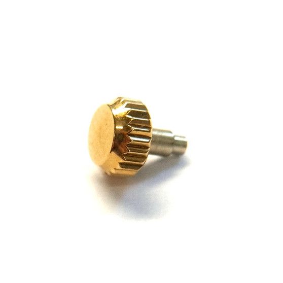 Crown, Rolex Screw Crown, Gold Plated, Ø5.30mm #24-530 (Generic Swiss)