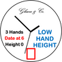 Movement, ETA 956.112, 3 Hands, Date at 6, Height 0