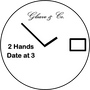 Movement, ETA 956.412, 2 Hands, Date at 3