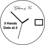 Movement, ETA F04.111, 3 Hands, Date at 3