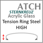 Glass, Acrylic with High Steel Tension Ring (ATCH) Size 312