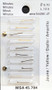 Hands, Baton, Gold Plate, Minute Hands Only ⌀0.70mm, Length 12.50mm (Pack of 10) [MSA 45.704]