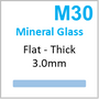 Glass, Flat 3.0mm (M30) Size 255