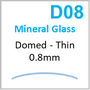 Glass, Domed 0.8mm (D08) Size 165