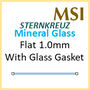 Glass, Flat 1.0mm With Gasket (MSI) Size 324/318
