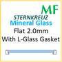 Glass, Flat 2.0mm With L-Gasket (MF) Size 269/258