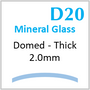 Glass, Domed 2.0mm (D20) Size 245
