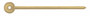 Hands, Baton, Gold Plated, Minute Hands Only ⌀0.40mm, Length 12.50mm (Pack of 10) [MSA 45.700]